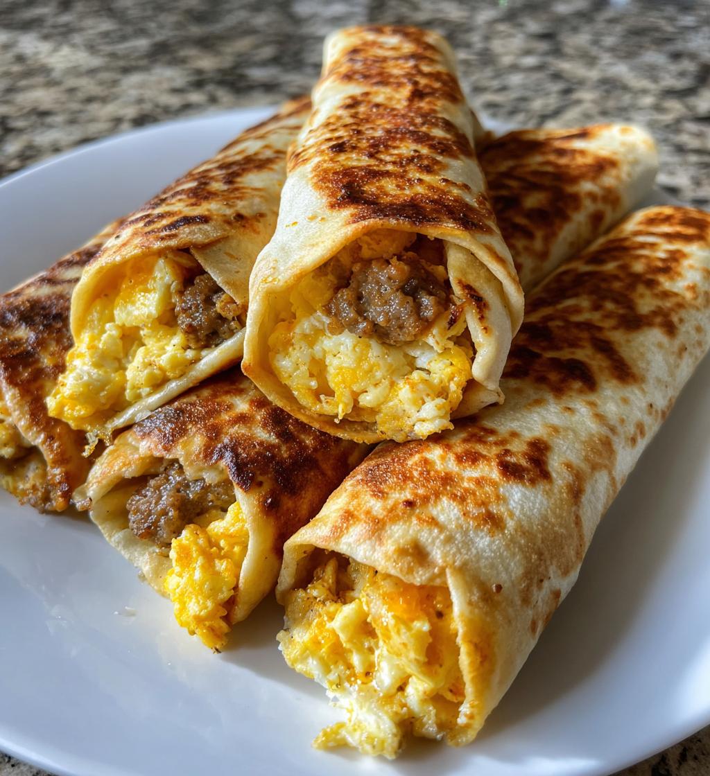 Crispy Air Fryer Breakfast Taquitos in Just 10 Minutes