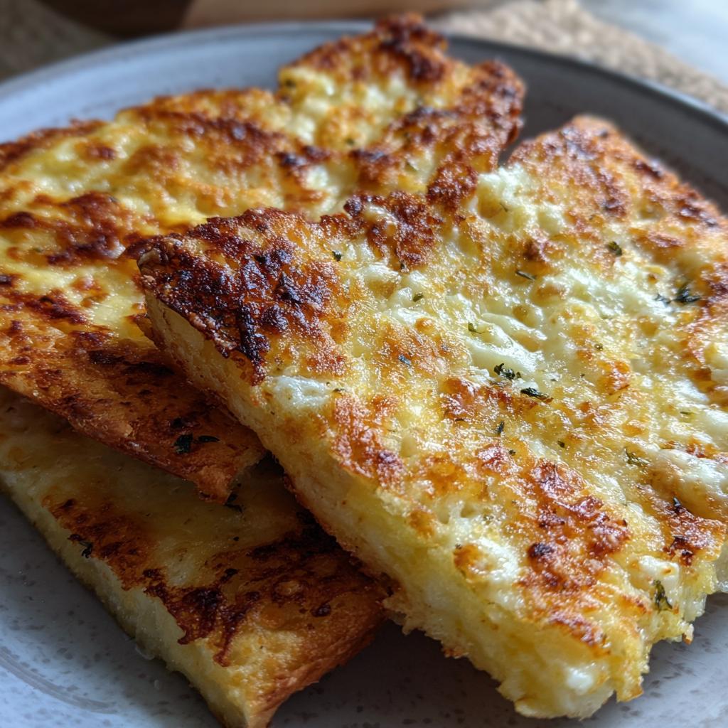 15-Minute Air Fryer Cheesy Tortilla Garlic Bread Bliss