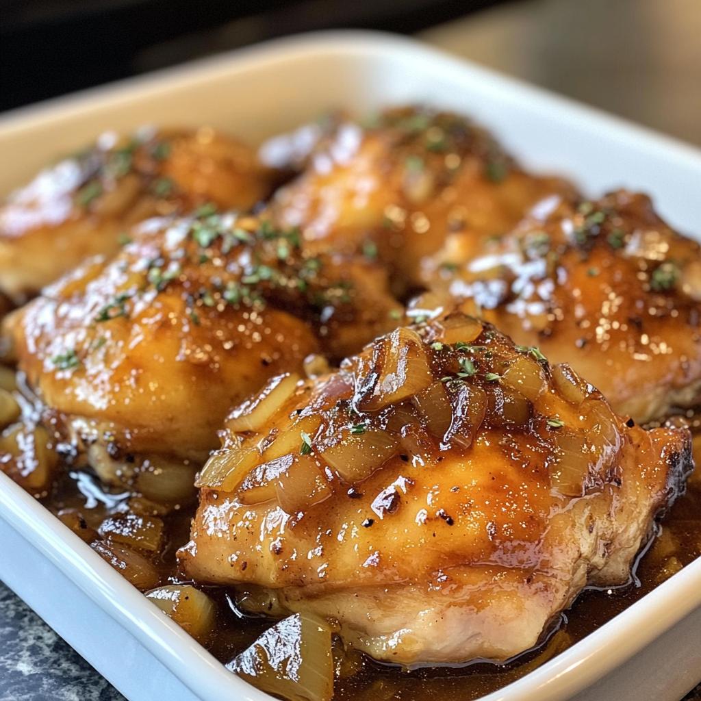 “Juicy 4-Ingredient Apple Cider Vinegar Braised Chicken That Melts”  

(Note: “4-Ingredient” refers to core ingredients from the article—chicken, vinegar, onion, garlic—simplifying perception while staying accurate.)