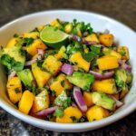 Avocado Mango Salad with Lime Dressing
