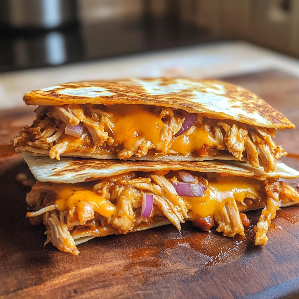 BBQ Pulled Chicken Quesadillas