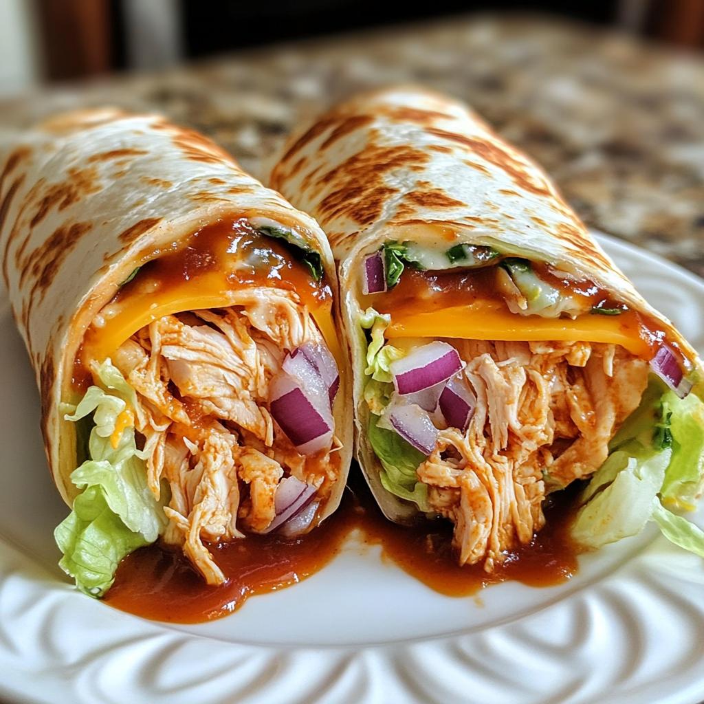5-Minute BBQ Rotisserie Chicken Wrap Recipe – Insanely Easy
