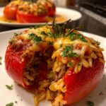 Beef and Rice Stuffed Tomatoes