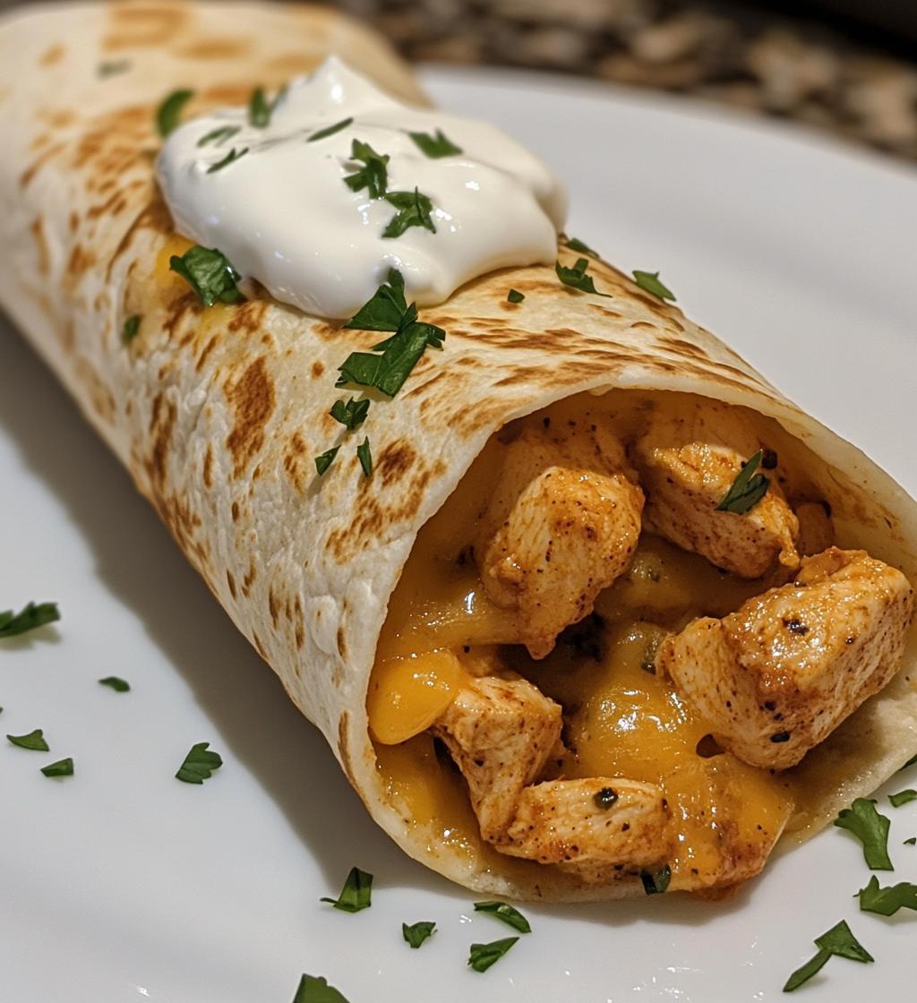 25-Minute Cheese Garlic Chicken Wraps – Irresistibly Easy Bliss