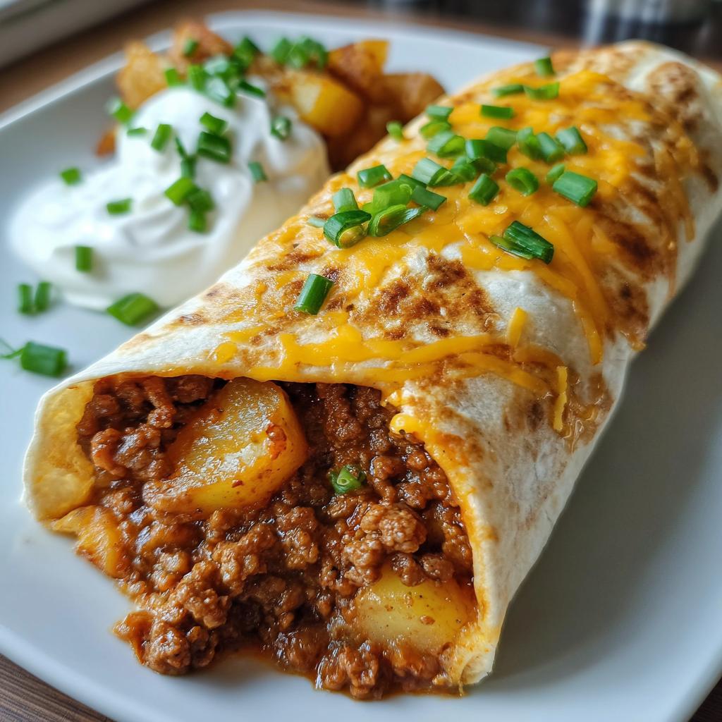 35-Minute Cheesy Potato Burritos Beef Recipe – Irresistible Comfort