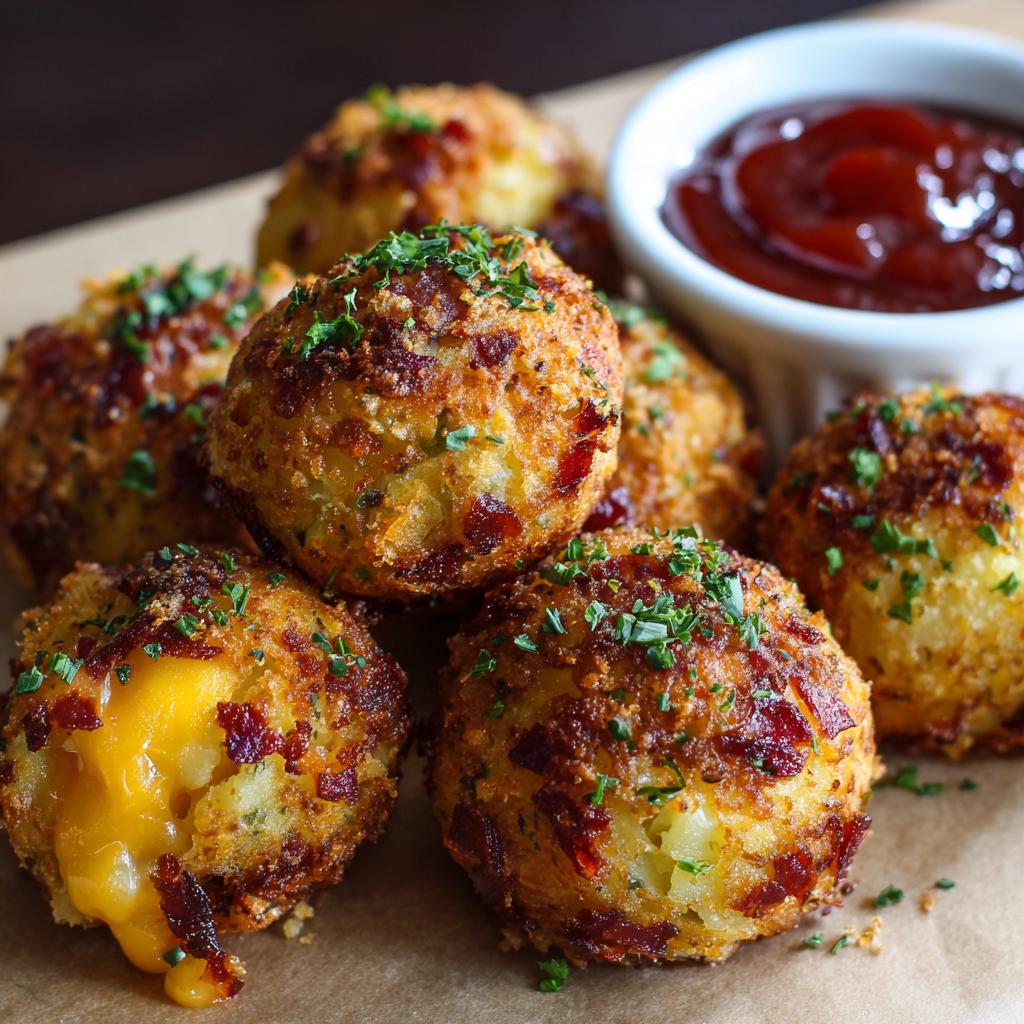 Irresistible Cheesy Stuffed Potato Balls in 30 Minutes