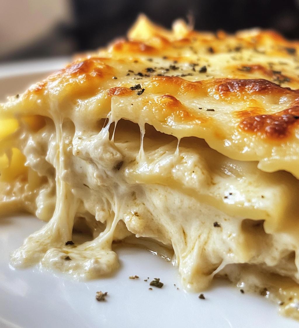 Chicken Alfredo Lasagna Rolls