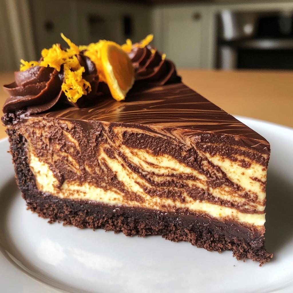 Irresistible 4-Ingredient Chocolate Orange Cheesecake Delight