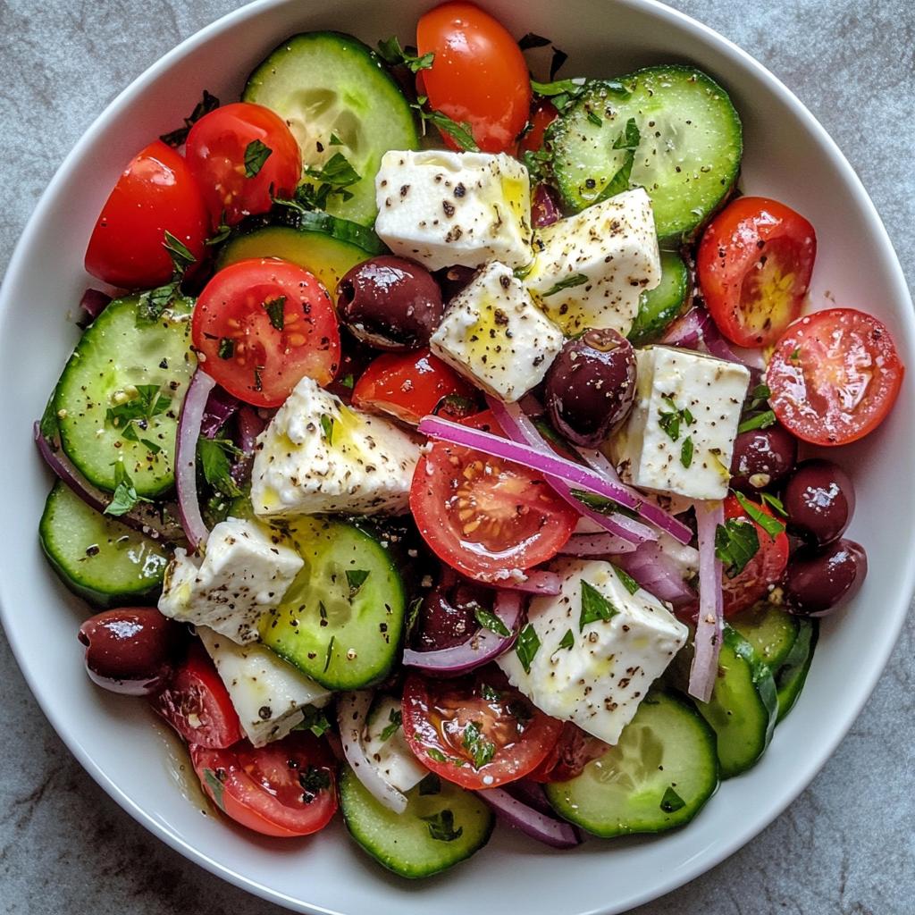 Irresistible Classic Greek Salad with Feta in 15 Minutes