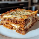 Classic Homemade Lasagna with Melty Cheese