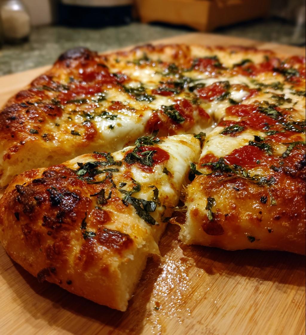 Classic Margherita Pizza with Fresh Basil in 30 Minutes