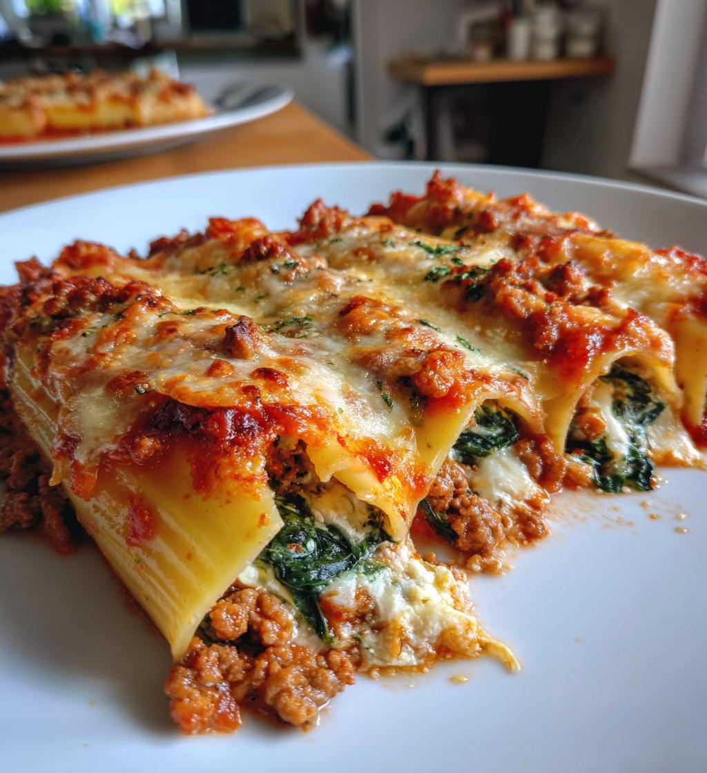 Creamy Beef and Spinach Cannelloni – 12 Tubes of Pure Comfort