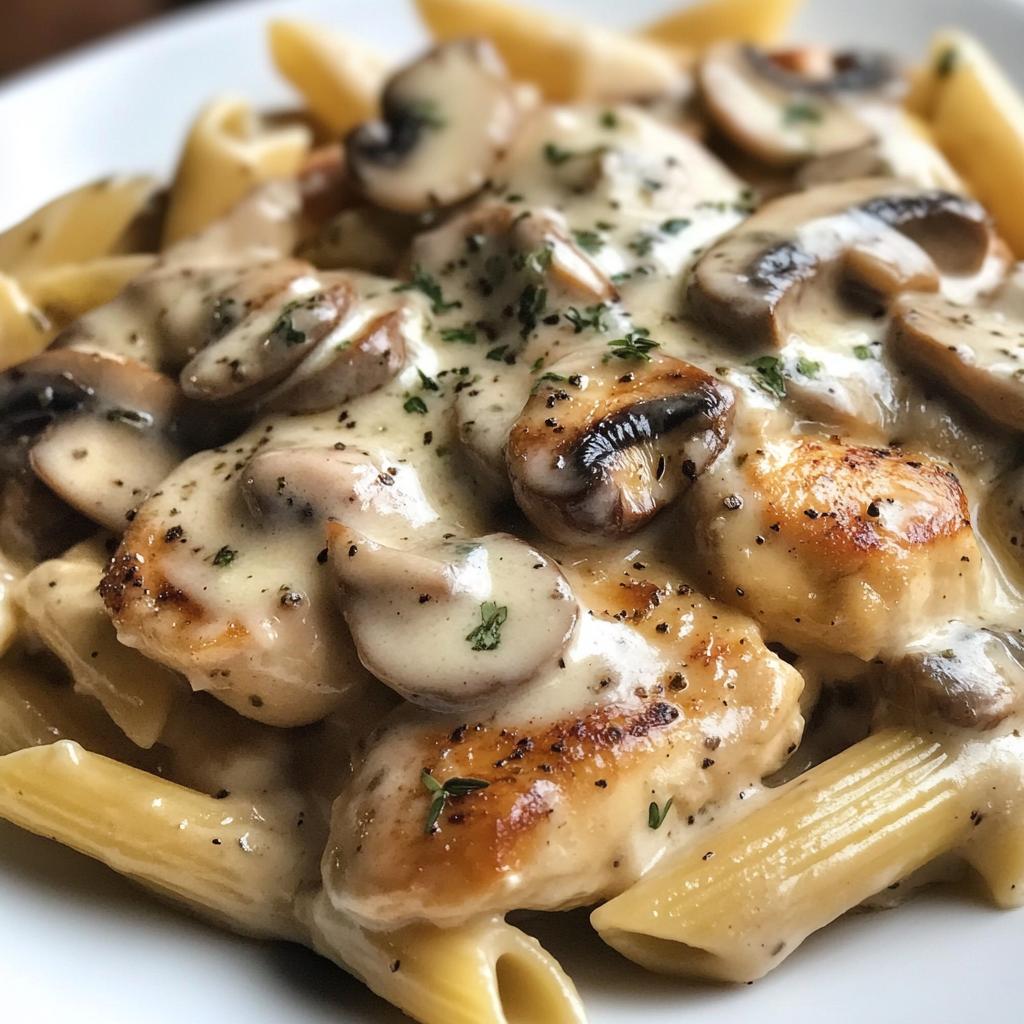 Creamy Chicken & Mushroom Pasta - detail 1