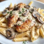 Creamy Chicken & Mushroom Pasta