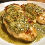 Creamy Garlic Pesto Chicken