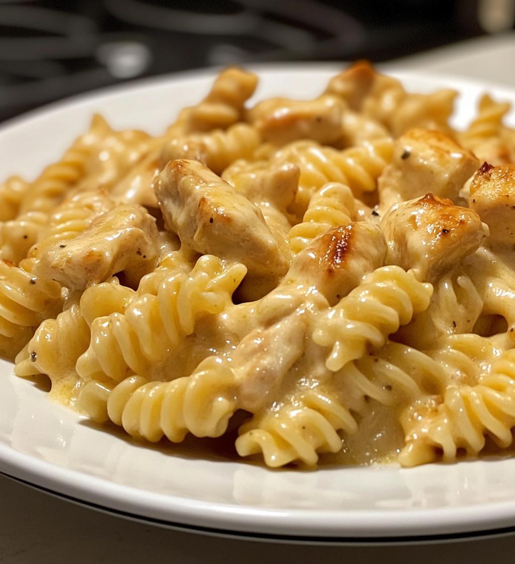 Creamy Velveeta Chicken Rotini Pasta with Mozzarella Garlic Cheese Sauce - detail 1