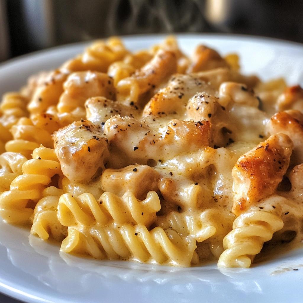 30-Minute Creamy Velveeta Chicken Rotini Pasta You’ll Crave