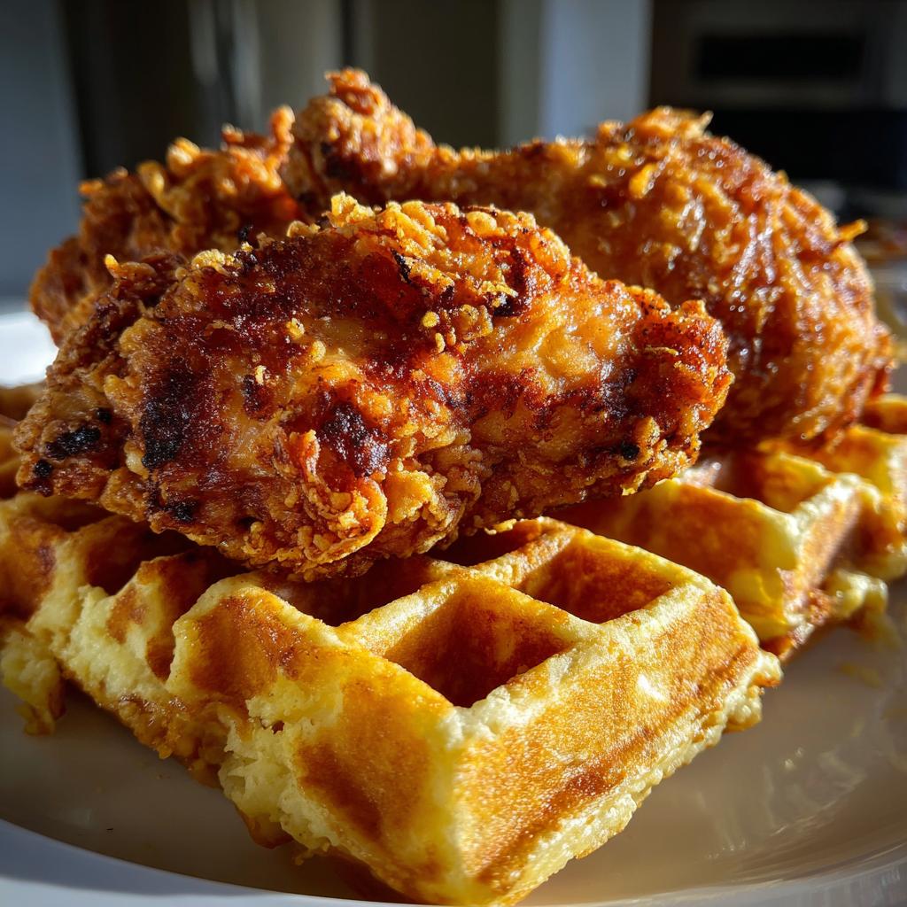 Crispy Chicken and Waffles: 6 Juicy Bites to Bliss