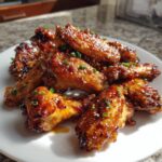 Crispy Honey Garlic Chicken Wings