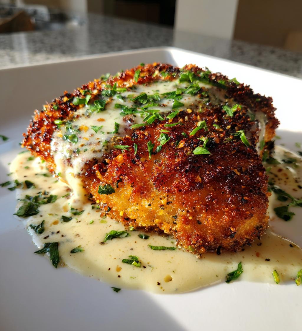 Crispy Parmesan Chicken with Dreamy Garlic Sauce in 30 Minutes