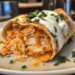 Crispy Parmesan Garlic Chicken Burritos