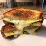 Crispy Zucchini Grilled Cheese with Garlic Butter