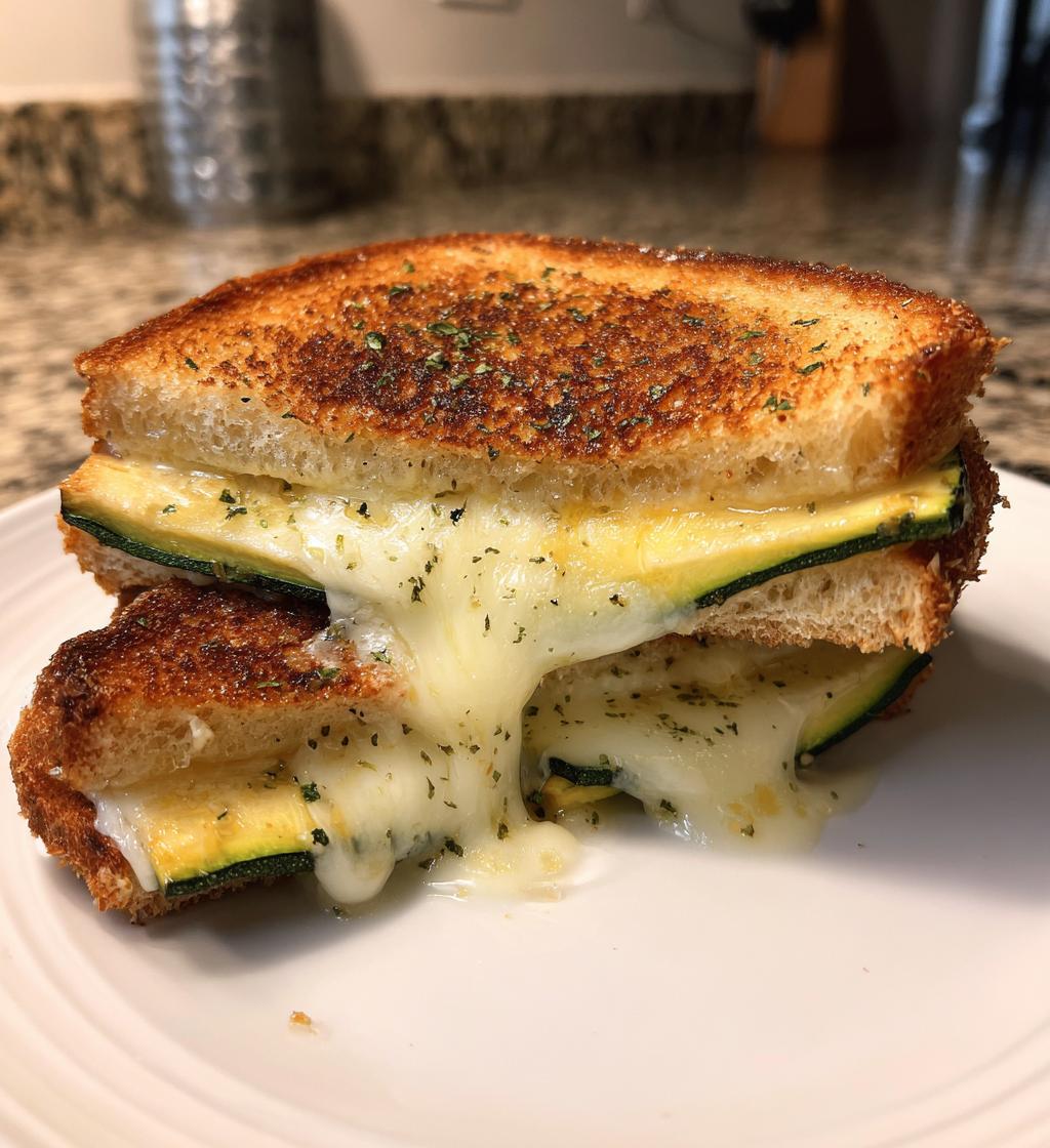 Crispy Zucchini Grilled Cheese with Garlic Butter – Heavenly 15-Minute Bliss