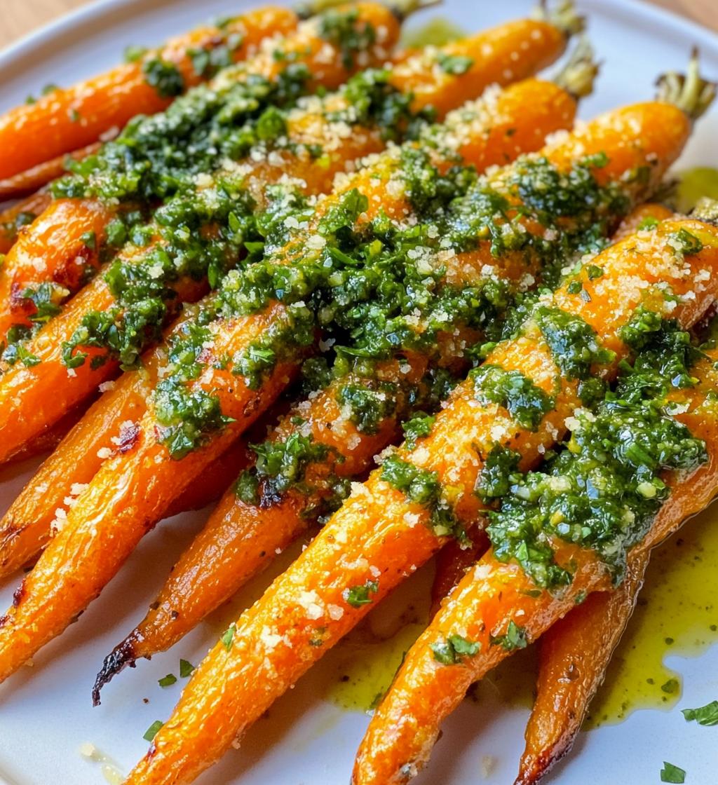 Crunchy Parmesan Carrots with Salsa Verde - detail 1