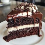Decadent Triple Chocolate Fudge Cake