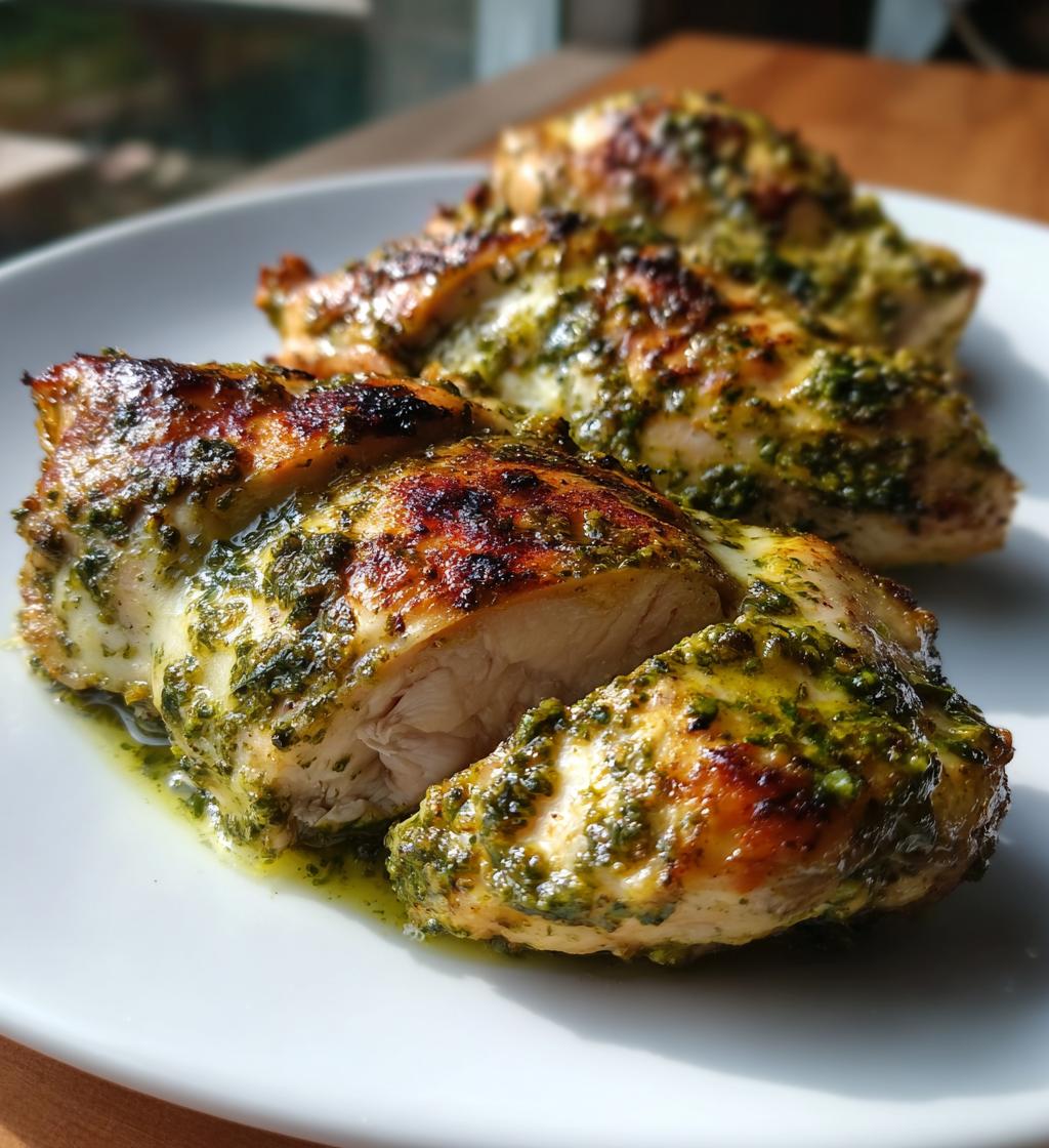 Easy Baked Pesto Chicken - detail 1