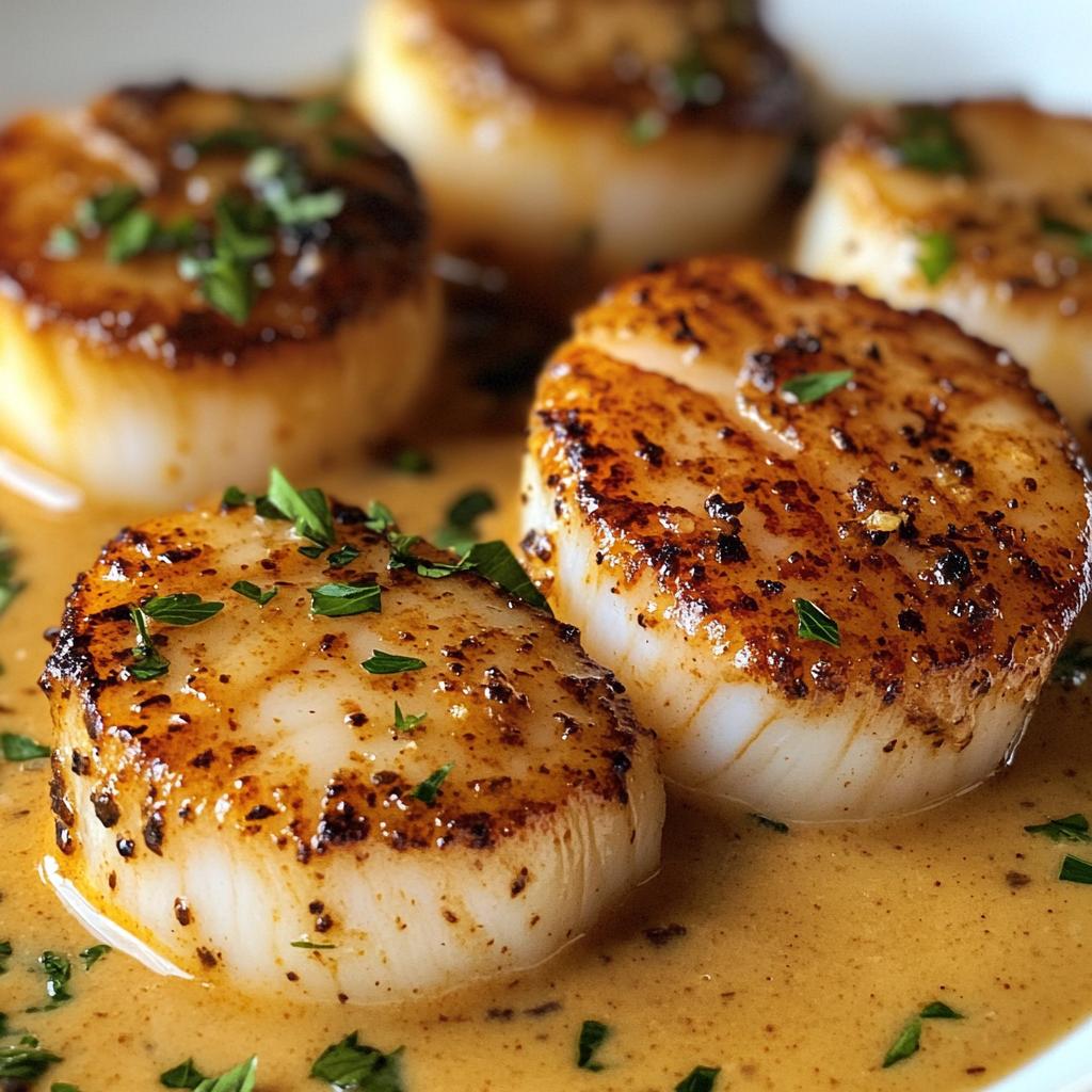 15-Minute Easy Seared Scallops with Luscious Cajun Cream