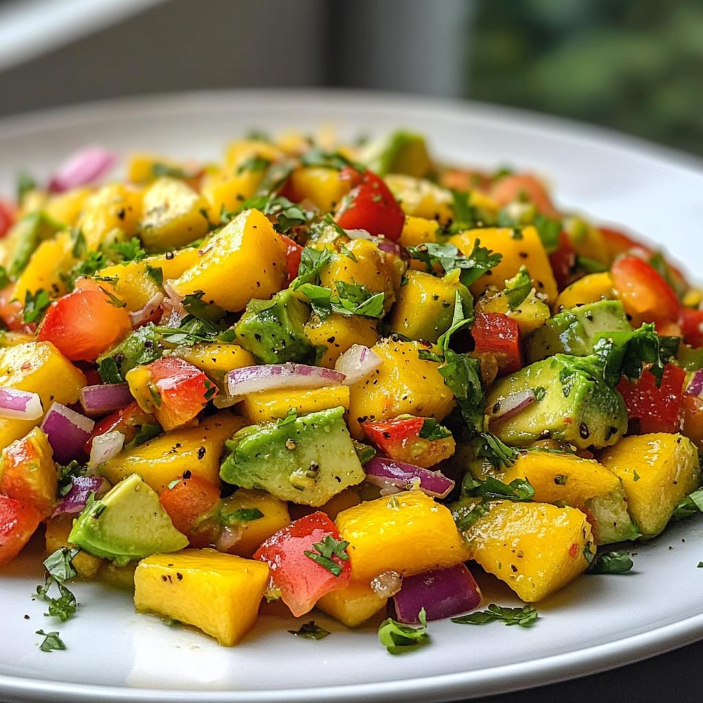 15-Minute Fresh Avocado & Mango Summer Salad Magic
