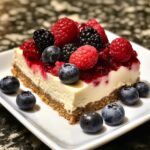 Fresh Berry Cheesecake Bars