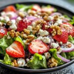 Fresh Strawberry & Feta Salad