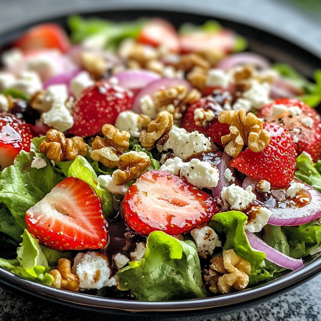 Irresistible Fresh Strawberry & Feta Salad in 10 Minutes