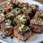 Garlic Butter Parmesan Steak Bites