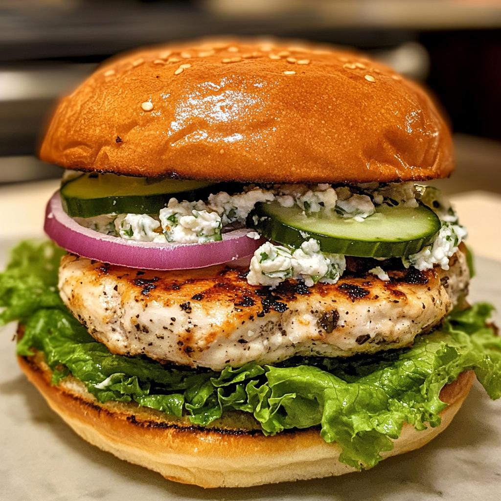 Greek Chicken Burger