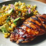 Grilled Hot Honey Chicken with Sweet Corn Salad