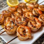 Grilled Shrimp Skewers with Lemon Butter