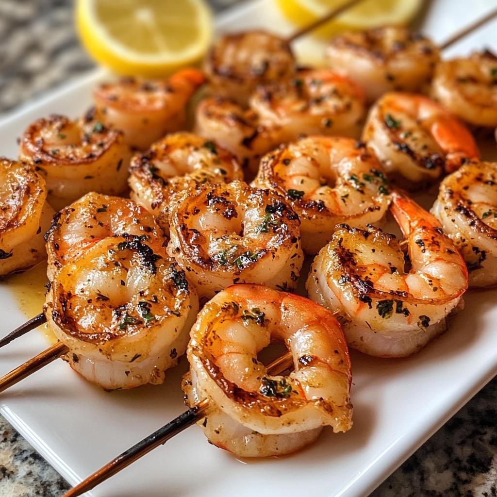 Grilled Shrimp Skewers with Lemon Butter in 30 Minutes or Less
