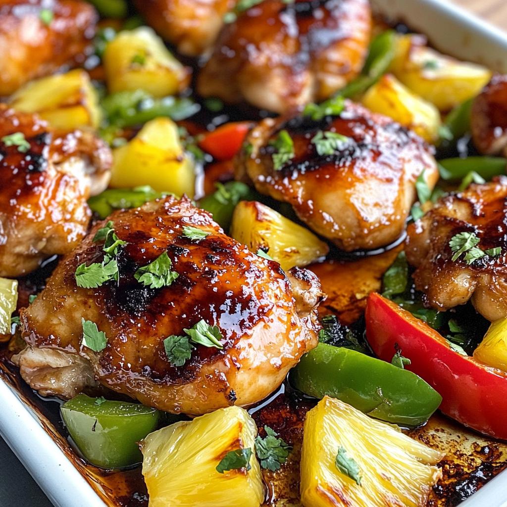 Hawaiian Chicken Sheet Pan - detail 1