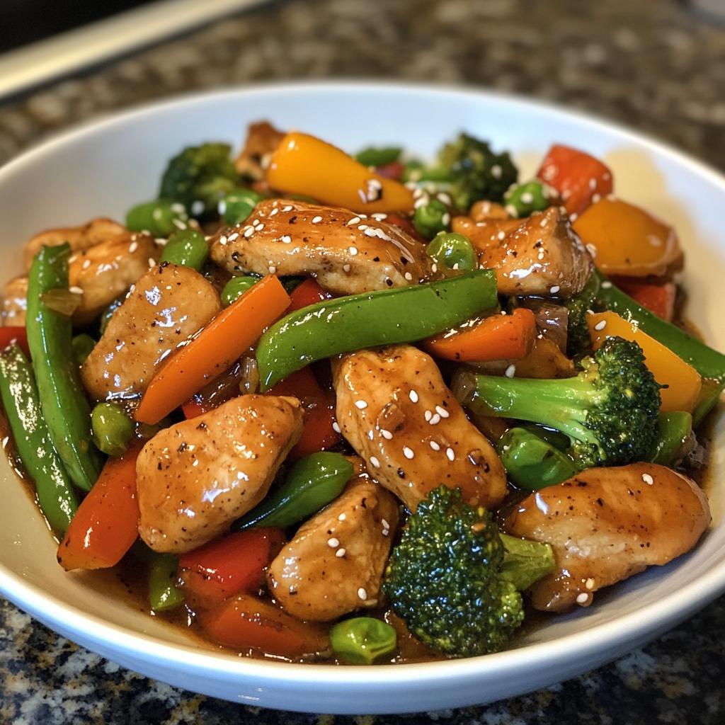 Honey Garlic Chicken Stir-Fry with Veggies
