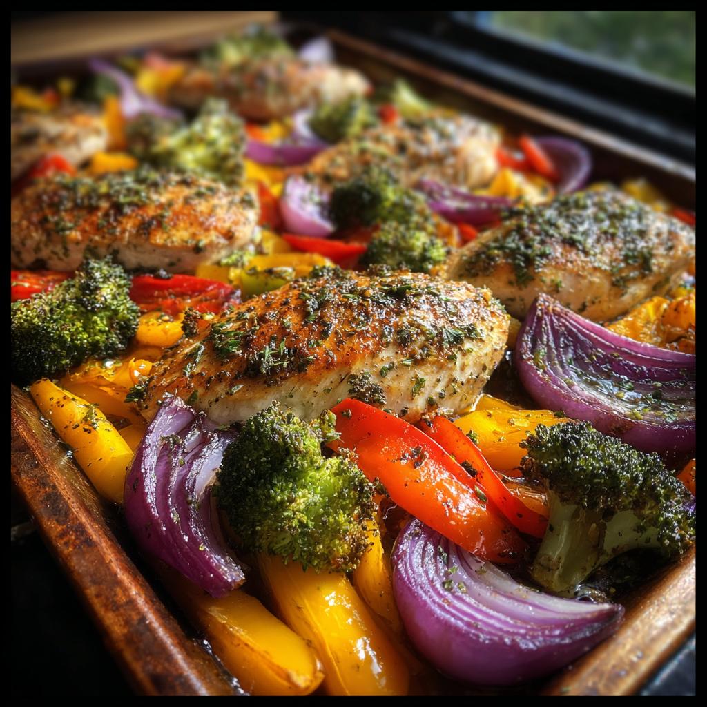 35-Min Insanely Good One-Pan Herb Chicken & Veggie Bake