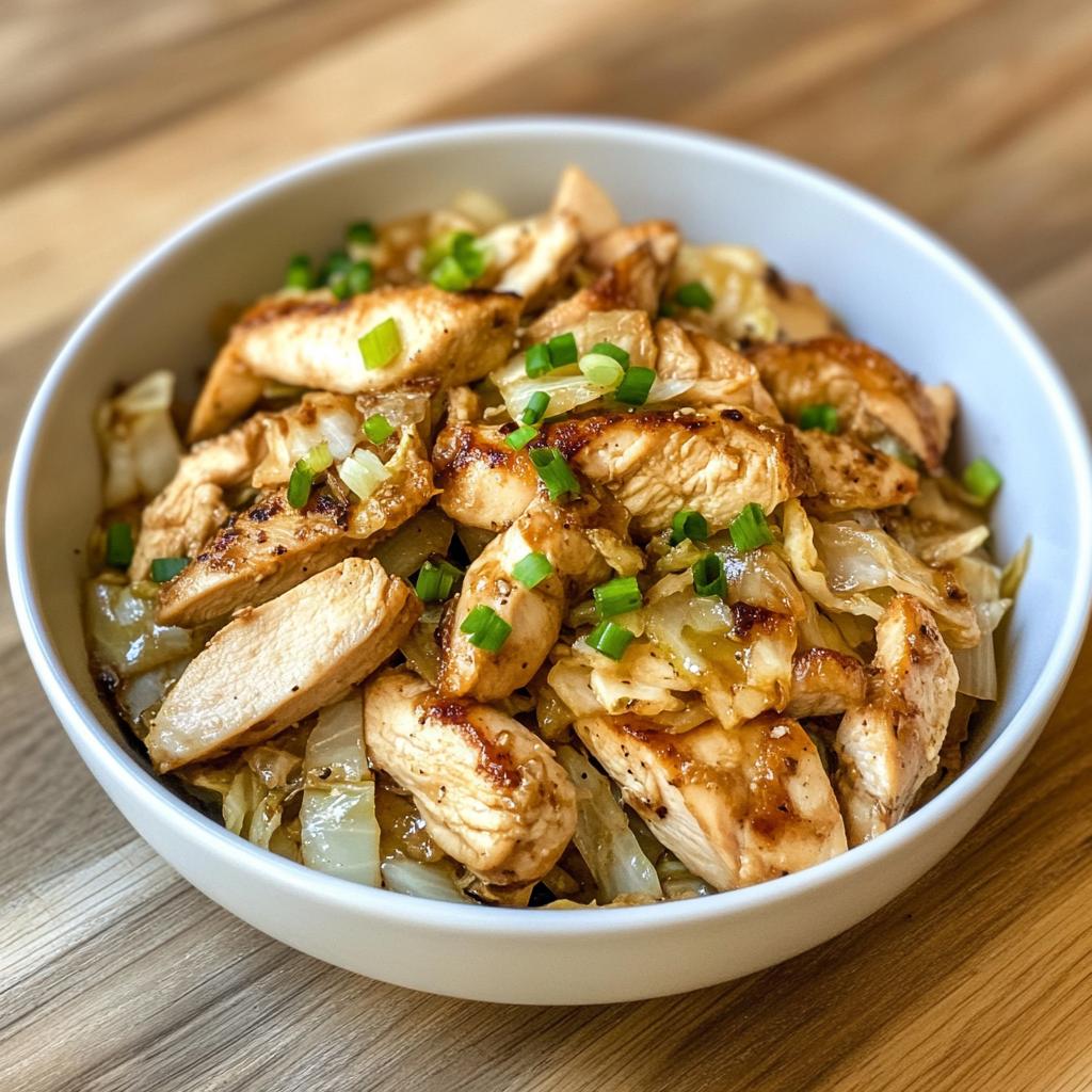 Irresistibly Sautéed Garlic Cabbage with Tender Chicken Recipe - detail 1
