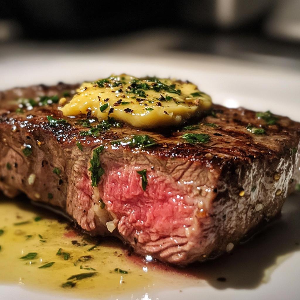 10-Minute Juicy Steak with Herb Garlic Butter Recipe