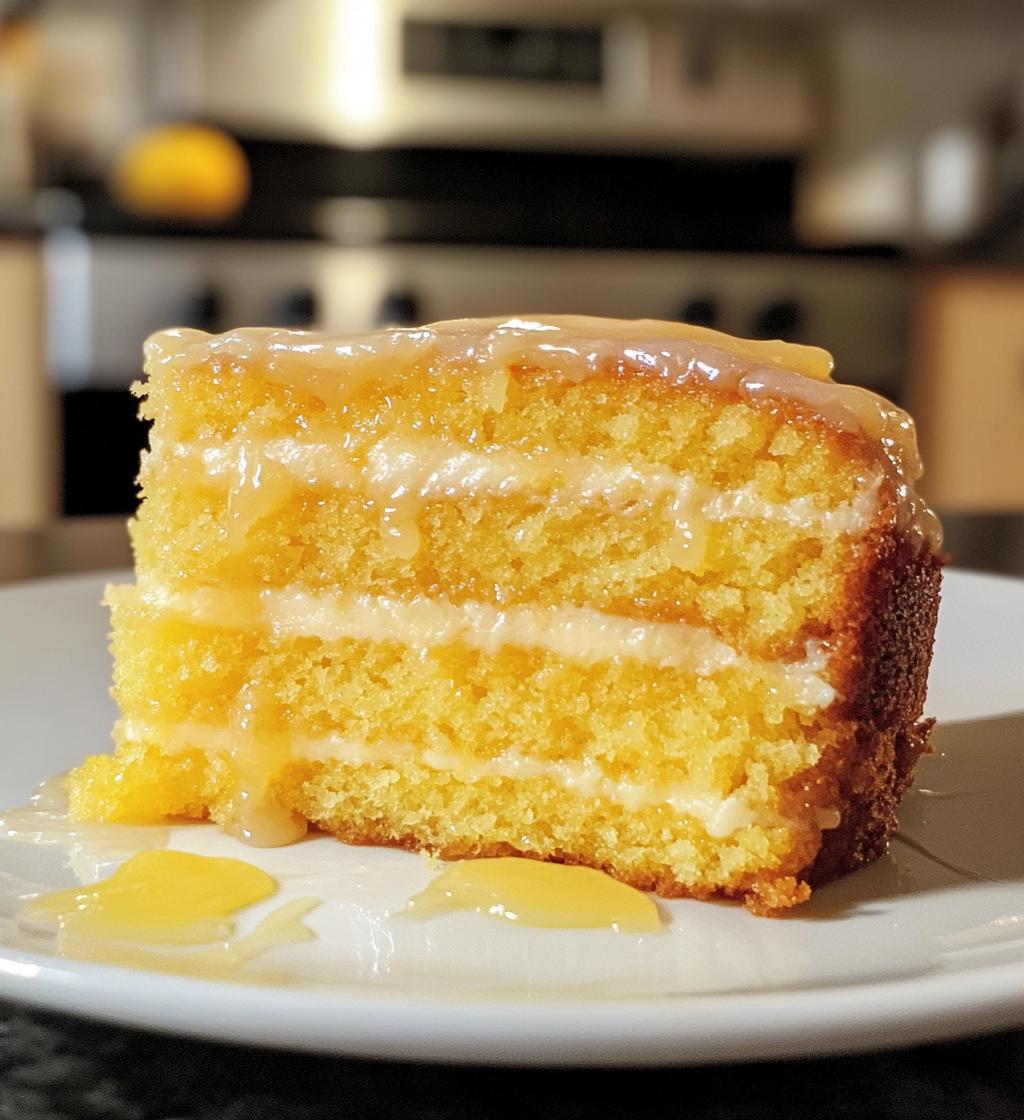 Irresistible Lemon Drizzle Cake with Glazed Icing in 4 Simple Steps