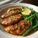 Lemon Garlic Butter Chicken and Green Beans Skillet : Learn How To Make The Most Delicious Meal Ever
