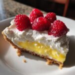 Lemon Raspberry Layered Pie – A Bright & Creamy Dessert Bursting with Flavor