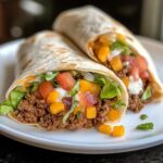 Loaded Nacho Cheese Beef Burritos