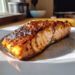 Maple Bourbon Glazed Salmon Recipe